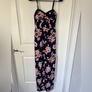 Full length flower romper